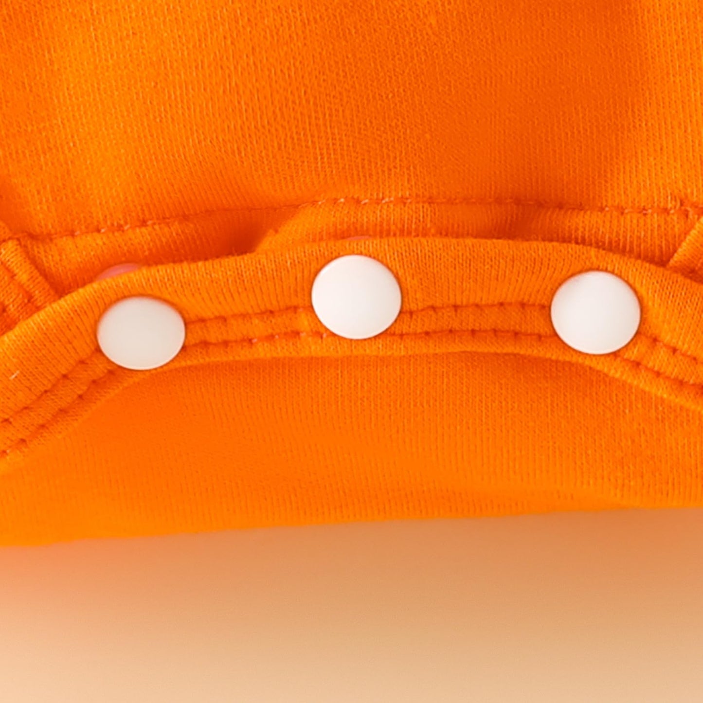stylesilove Infant Baby Girl Orange Long Sleeve Romper Pumpkin Print Overall Dress with Headband 3pcs Halloween Outfit