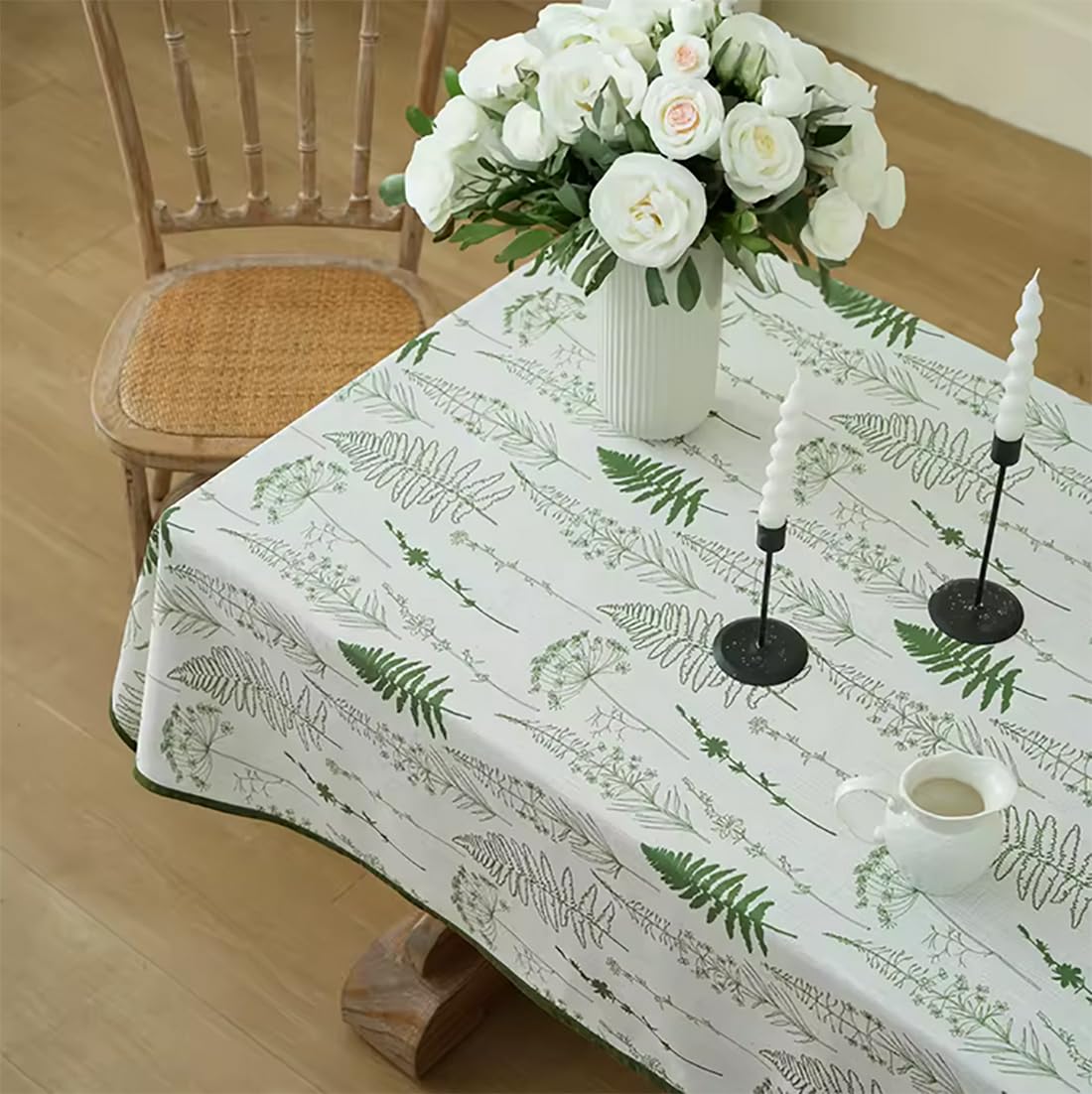 Fennco Styles Spring Blossom Print Tablecloth 56" W x 72" L