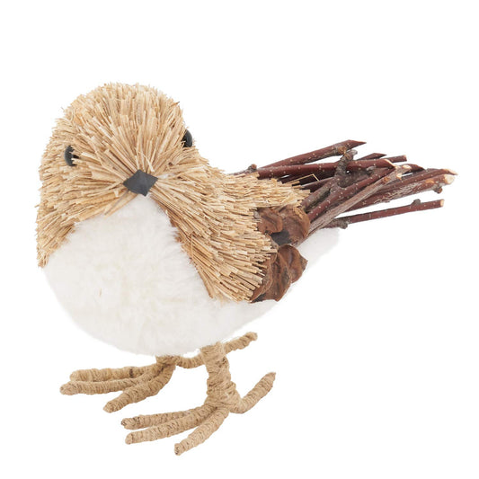 Fennco Styles 4”H Unique Standing Bird Figurine for Home, Tabletop, Bookshelf, Christmas and Holiday Décor