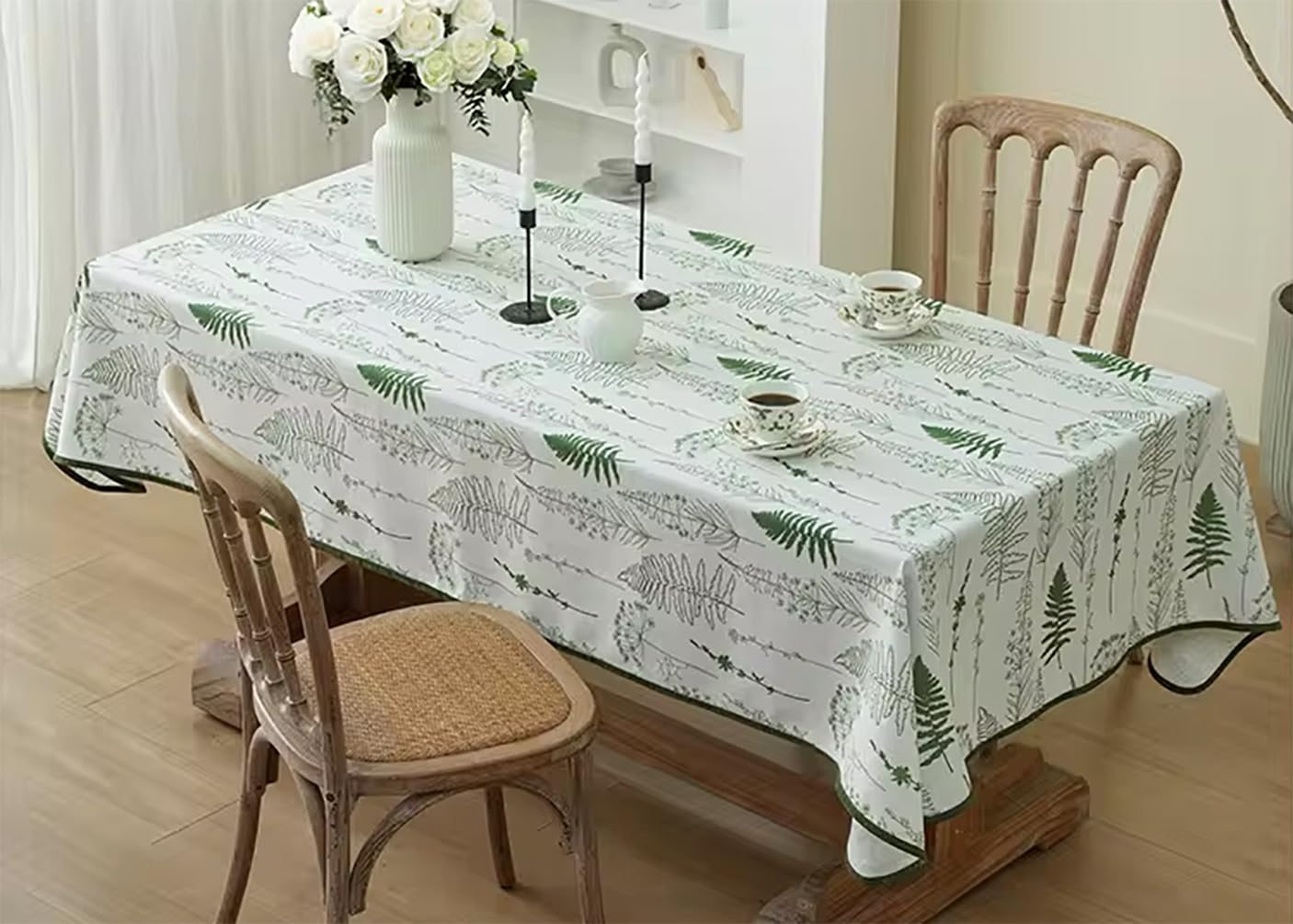 Fennco Styles Spring Blossom Print Tablecloth 56" W x 72" L