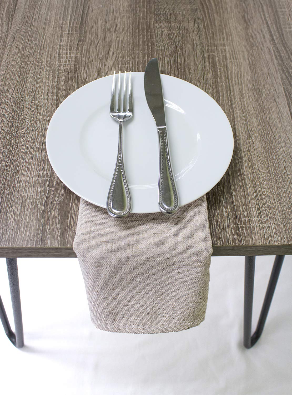 Fennco Styles Classic Solid Tablecloth - Natural Table Cover for Everyday Use, Family Gathering, Wedding, Special Events and Home Décor