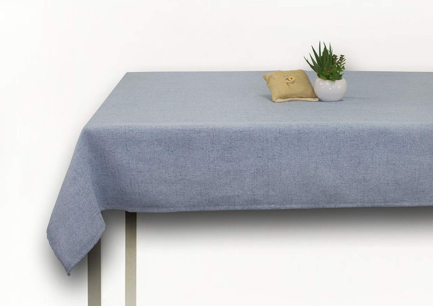 Fennco Styles Classic Solid Tablecloth - Natural Table Cover for Everyday Use, Family Gathering, Wedding, Special Events and Home Décor