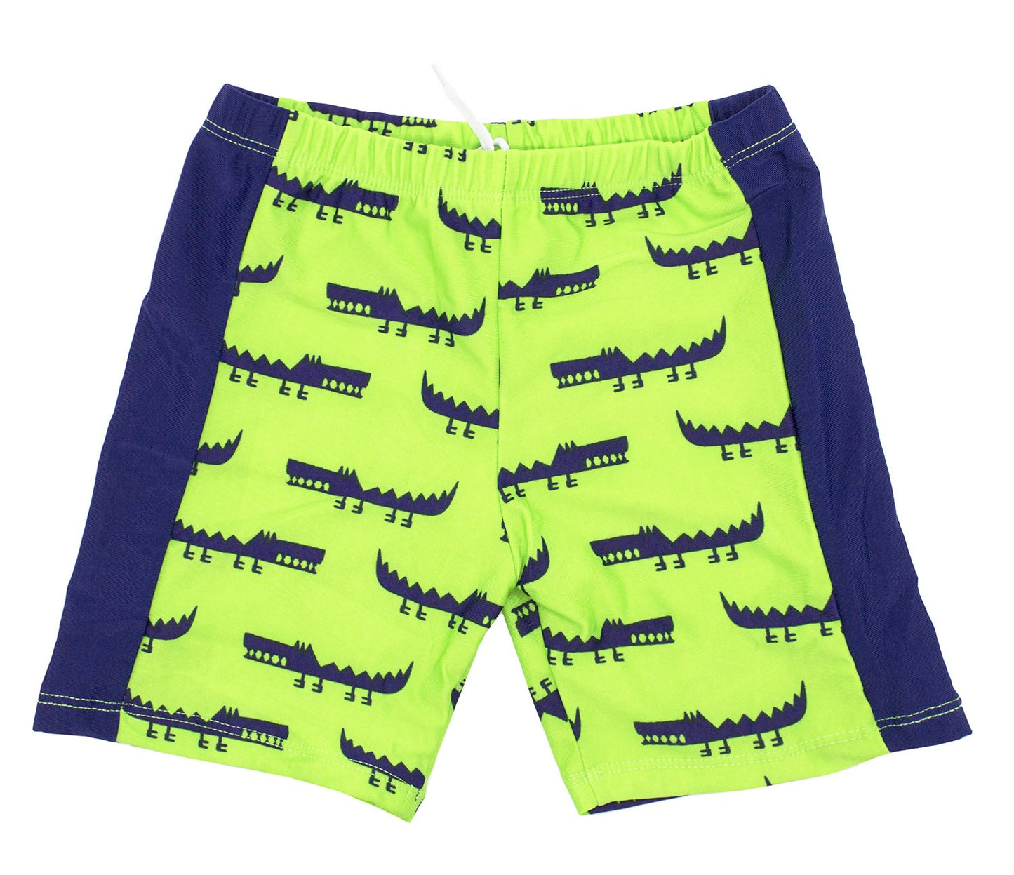 stylesilove Kids Boy Cartoon Dinosaur Shark Rashguard Top & Swim Shorts with Hat 3 pcs Set