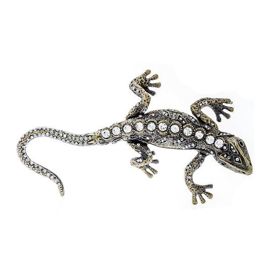 fenncostyles.com Studded Collectible Decorative Jeweled Gecko Trinket Box