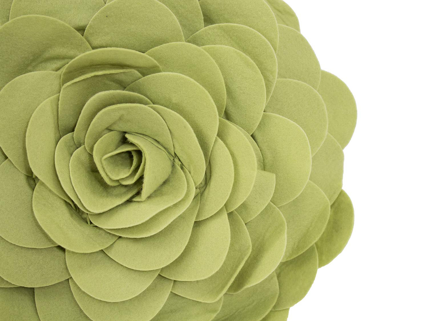 Fennco Styles Eva's Flower Throw Pillow 13" Round - Cute Flower Shaped Decorative Filled Floral Accent Pillow for Home, Couch, Bed, Sofa, Living Room