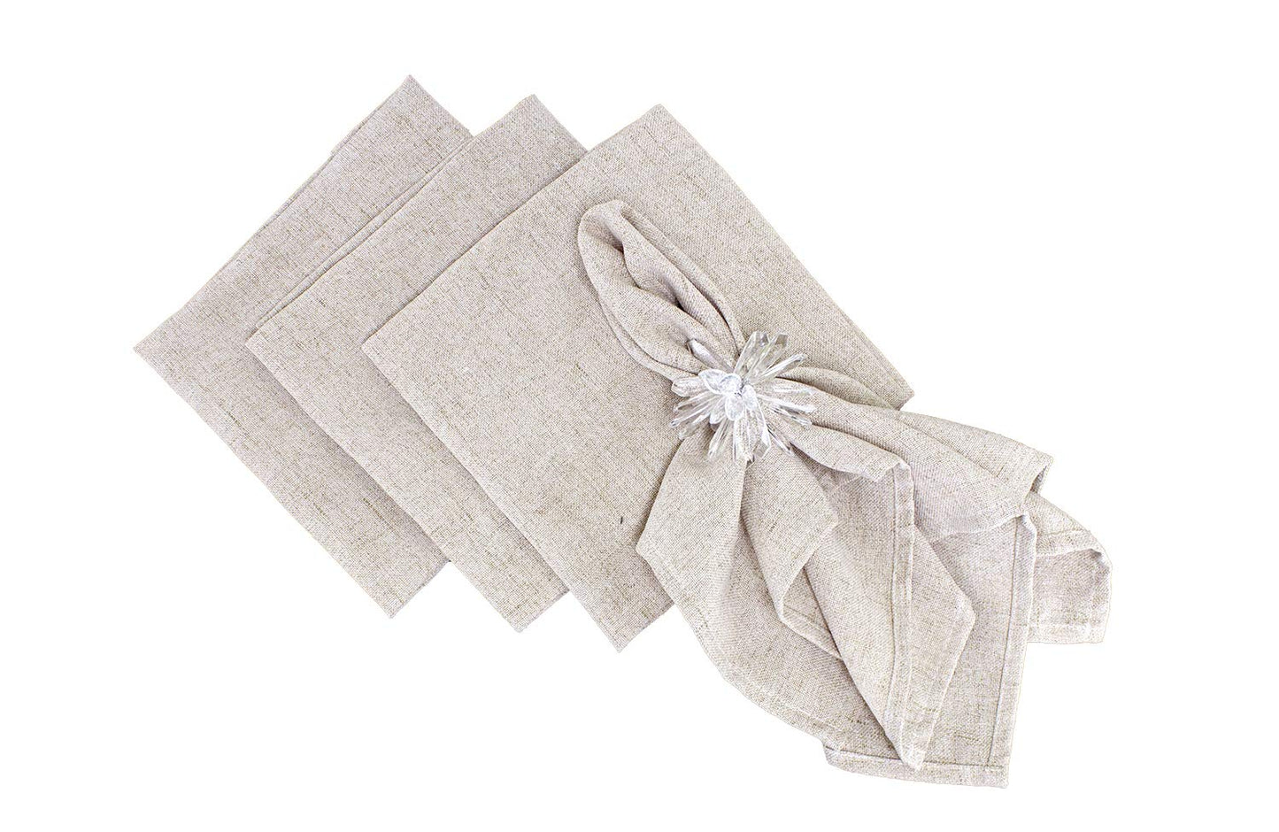 Fennco Styles Classic Solid Tablecloth - Natural Table Cover for Everyday Use, Family Gathering, Wedding, Special Events and Home Décor