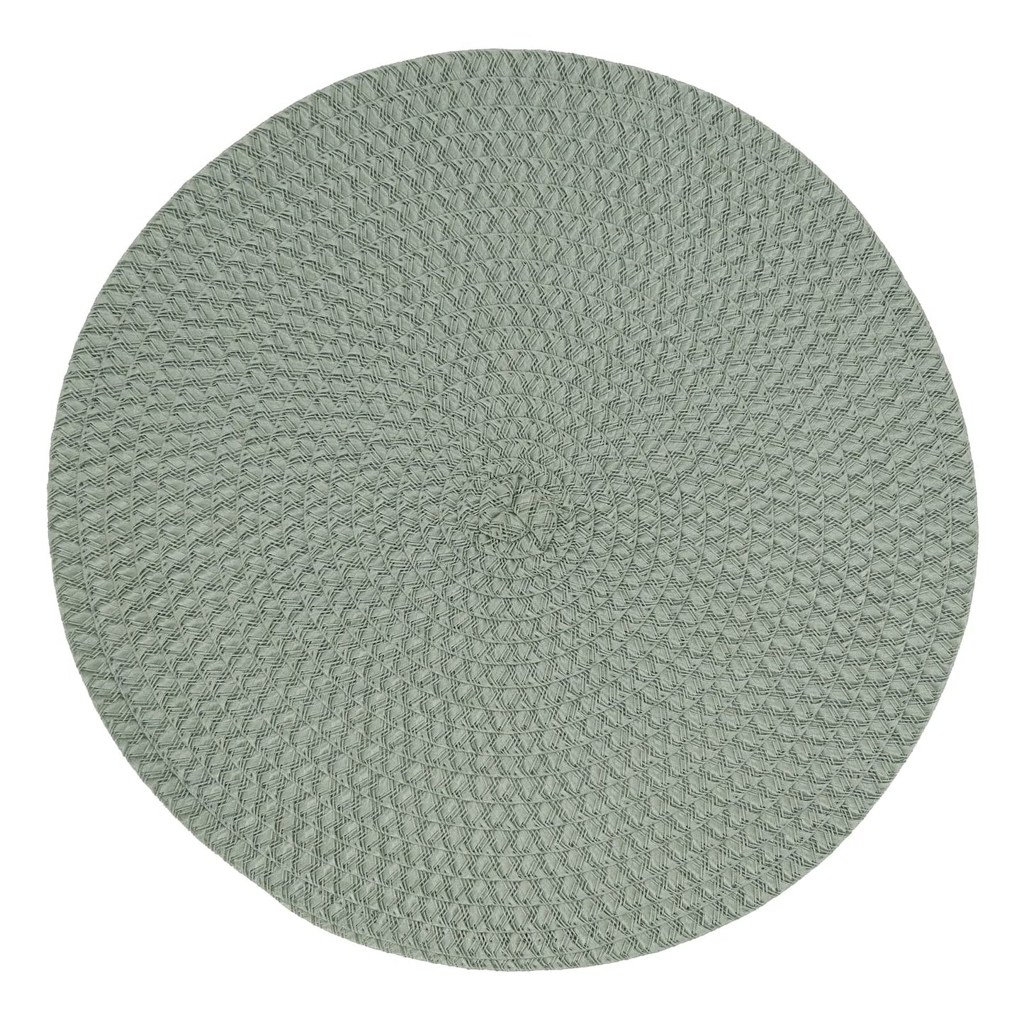 Fennco Styles Modern Everyday Textured Placemats 15 Inches Round, Set of 4 – Black Woven Table Mats for Home, Dining Room Décor, Banquets, Indoor & Outdoor and Special Events
