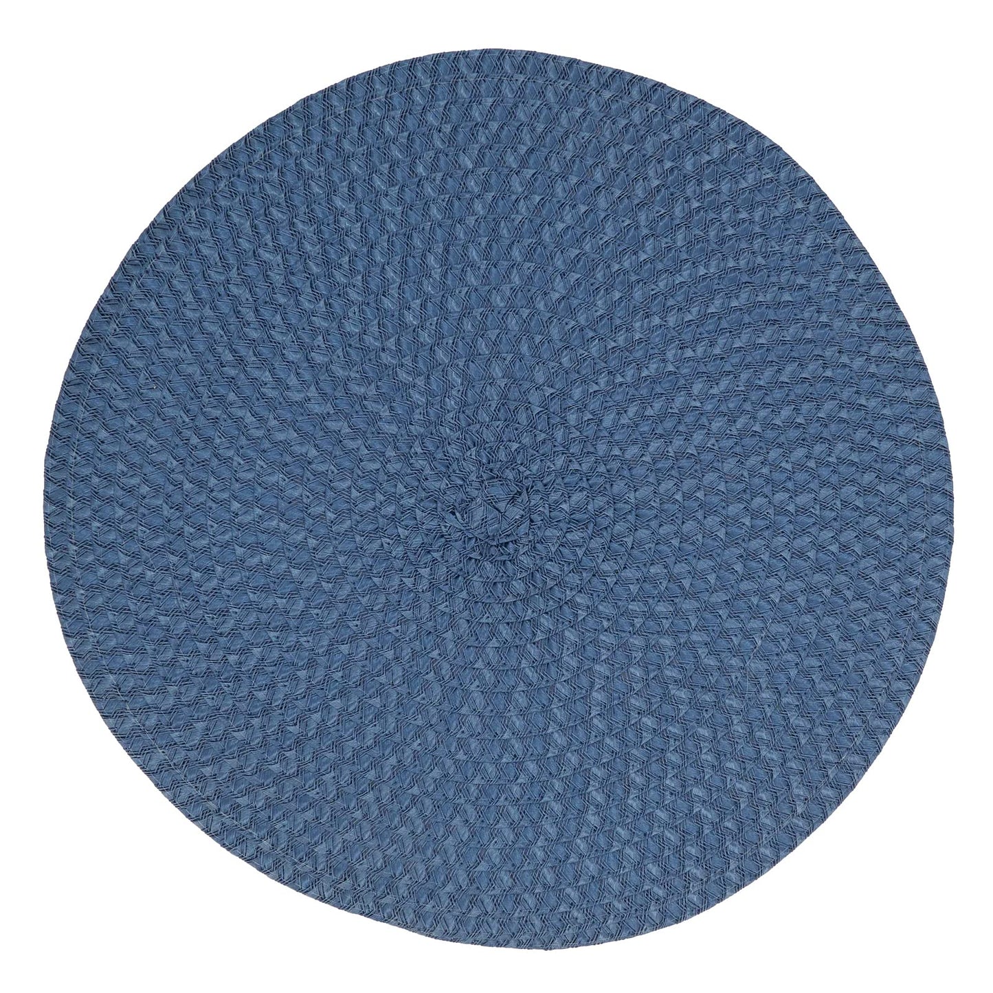 Fennco Styles Modern Everyday Textured Placemats 15 Inches Round, Set of 4 – Black Woven Table Mats for Home, Dining Room Décor, Banquets, Indoor & Outdoor and Special Events
