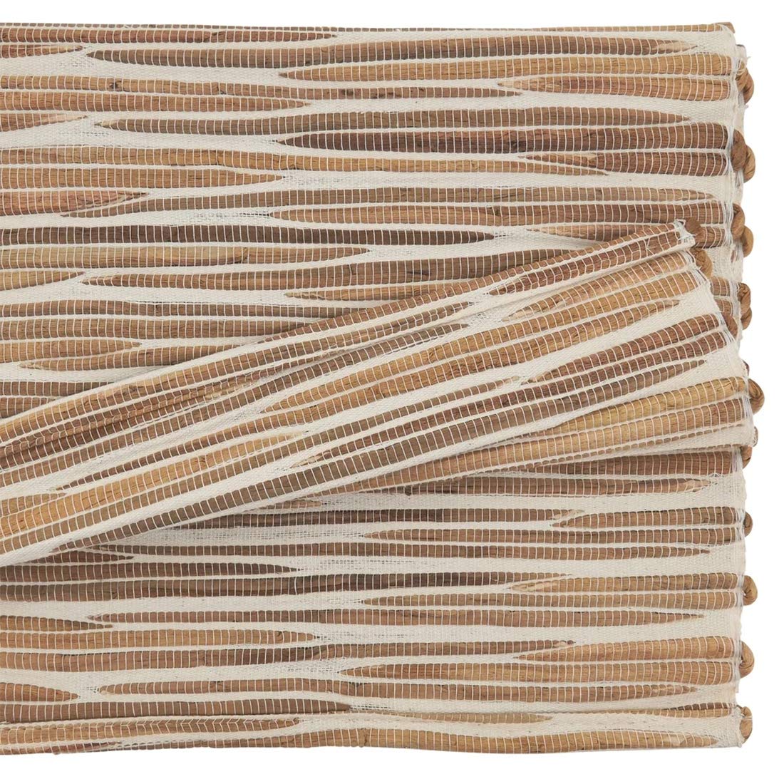 Fennco Styles Woven Chic Texture Water Hyacinth Table Runner Table Cover for Home Décor, Dining Table, Banquets, Holiday and Special Events