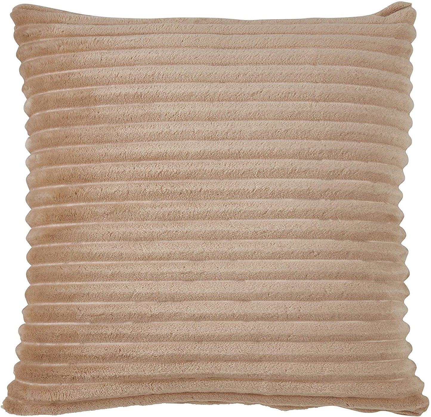 Fennco Styles Plush Faux Rabbit Fur Throw Pillow 18" W x 18" L – Cushion for Couch, Bedroom, Living Room and Office Décor
