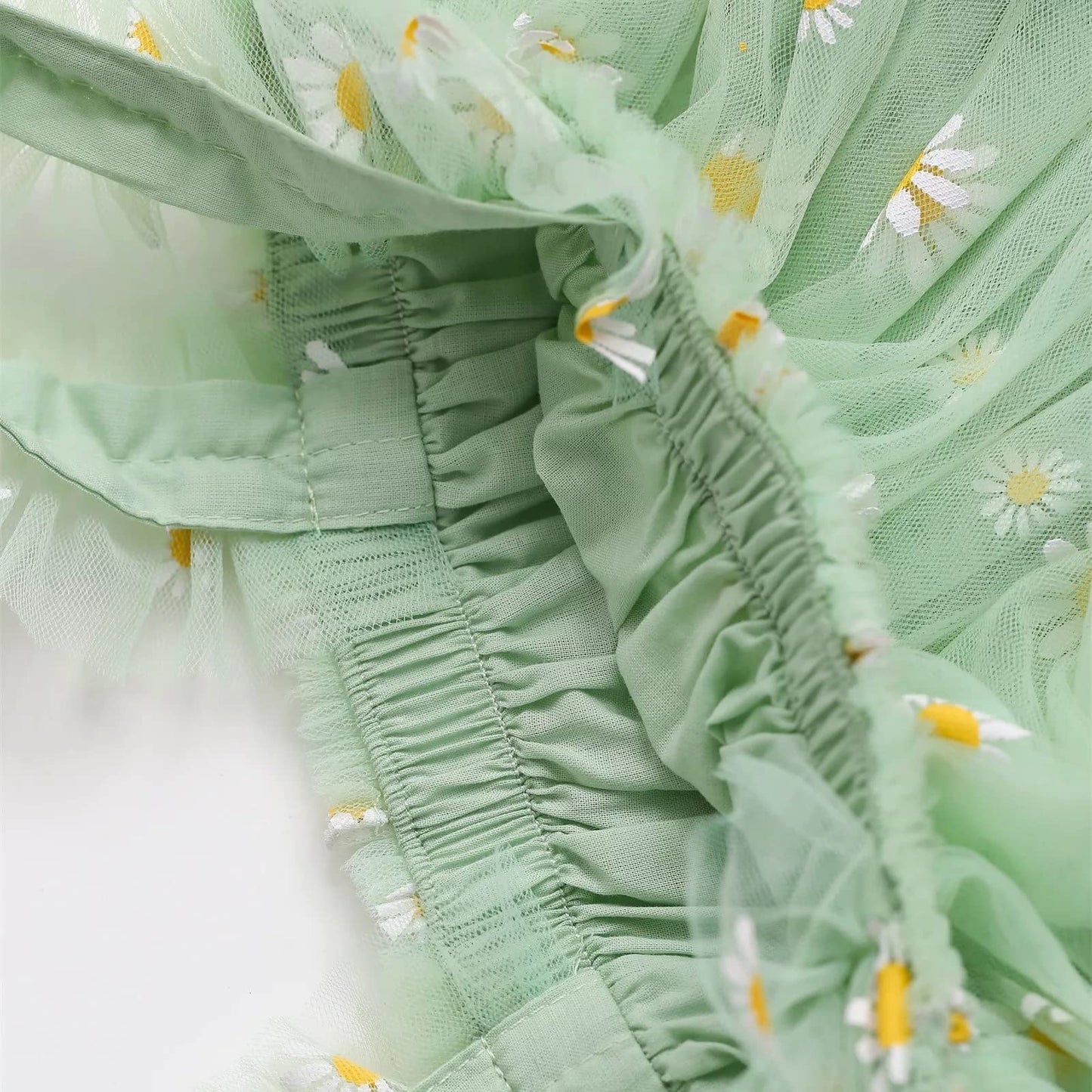 stylesilove Baby Toddler Girls Sleeveless Fruit Daisy Mesh Tulle Flower Girl Dress Birthday Wedding Party Tutu Sundress