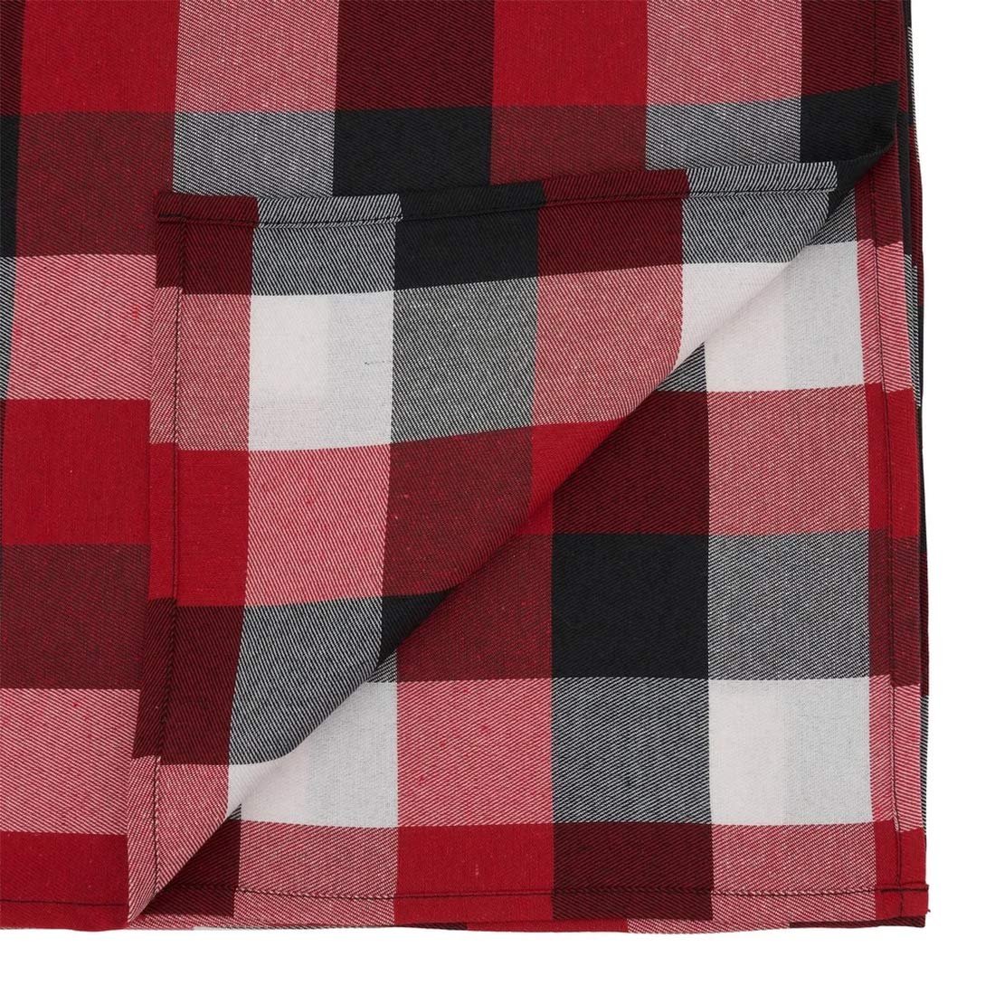 Fennco Styles Classic Buffalo Plaid Cotton Blend Table Runner - Holiday Plaid Table Cover for Christmas, Home Decor, Banquet, Family Gathering and Special Occasion