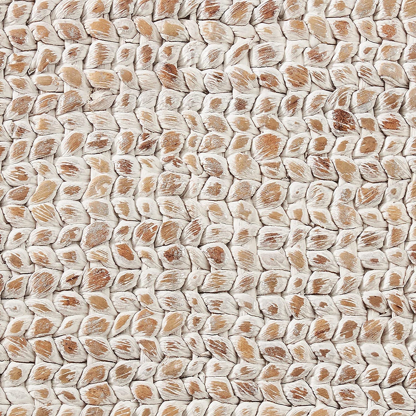 Fennco Styles Natural Woven Water Hyacinth Rectangular Placemats 14" W X 19" L, Set of 4