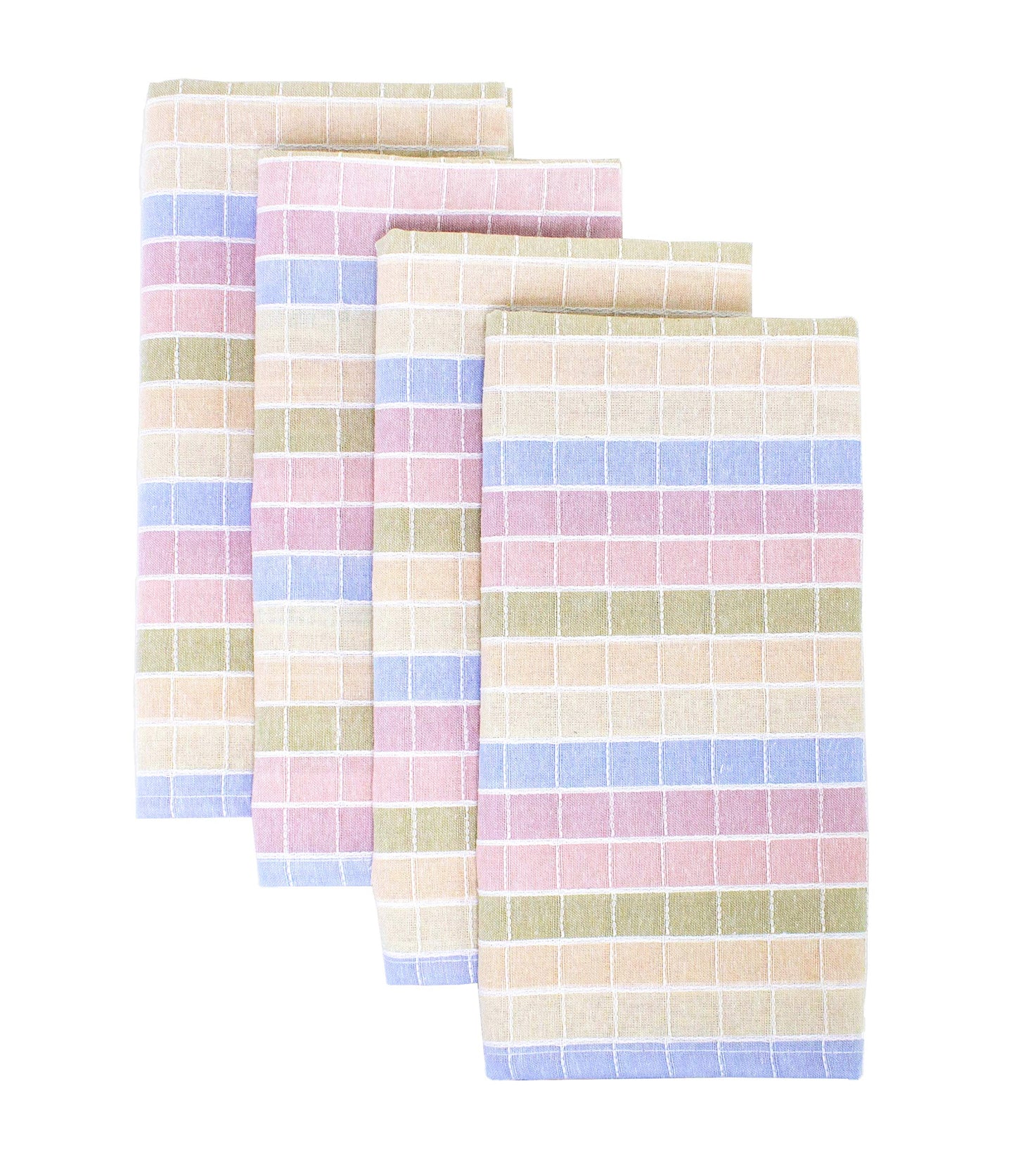 Fennco Styles Luscious Stitched Checkered Cotton Table Runner 16 x 90 Inch - Multicolor Table Linens for Everyday Use, Banquets, Wedding and Special Events