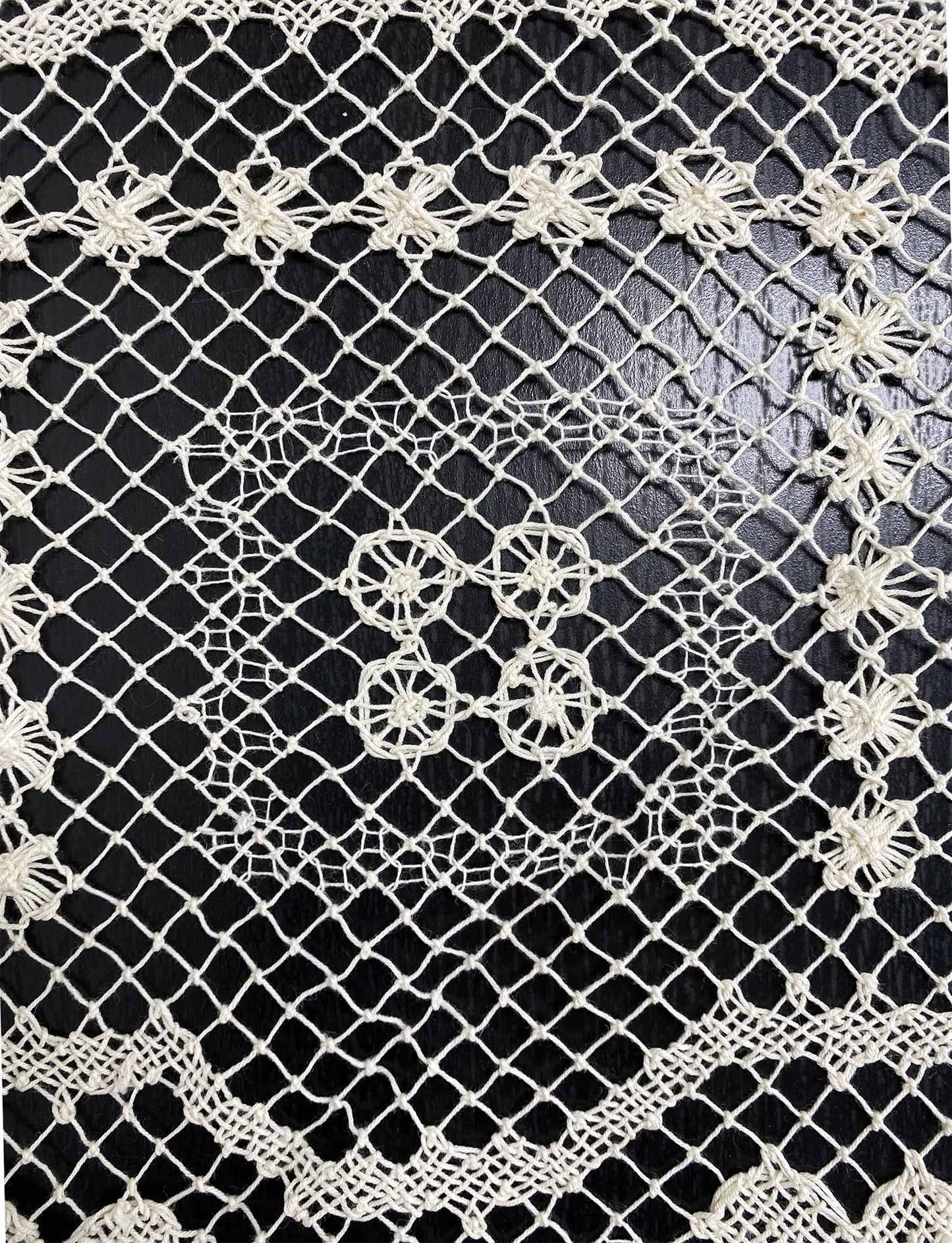 Fennco Styles Handmade All-Over Tuscany Lace Tablecloth