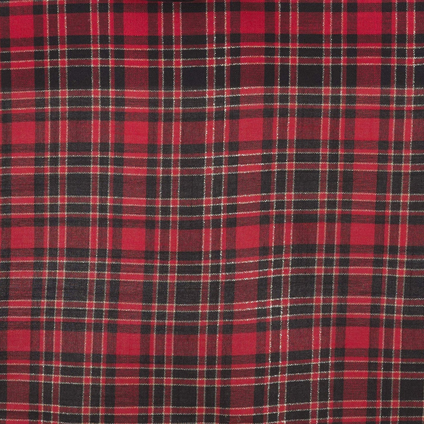 Fennco Styles Highland Holiday Red & Black Plaid Design Table Runner 16"x54"