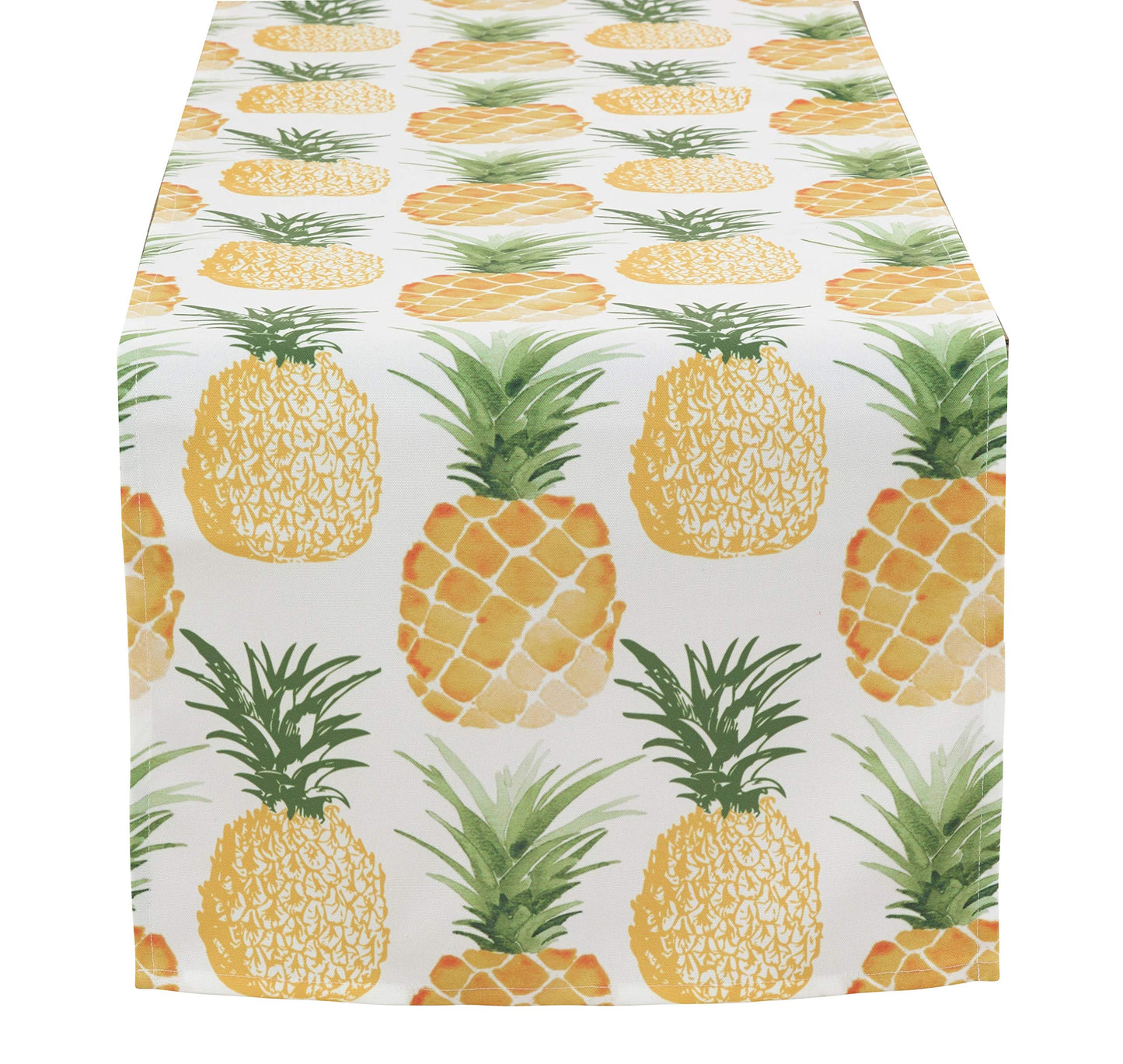 Tropical Pineapple Printed Table Runner (16"x72" Table Runner)